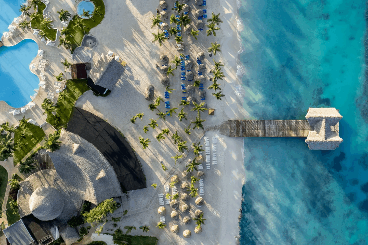 Vista aerea playa Hotel Sunscape Dominicus La Romana